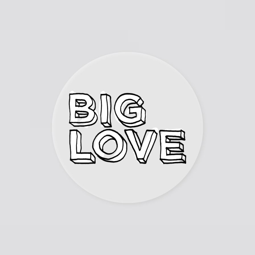 Big Love Logo Circle Sticker-D-Store-Defected-Records