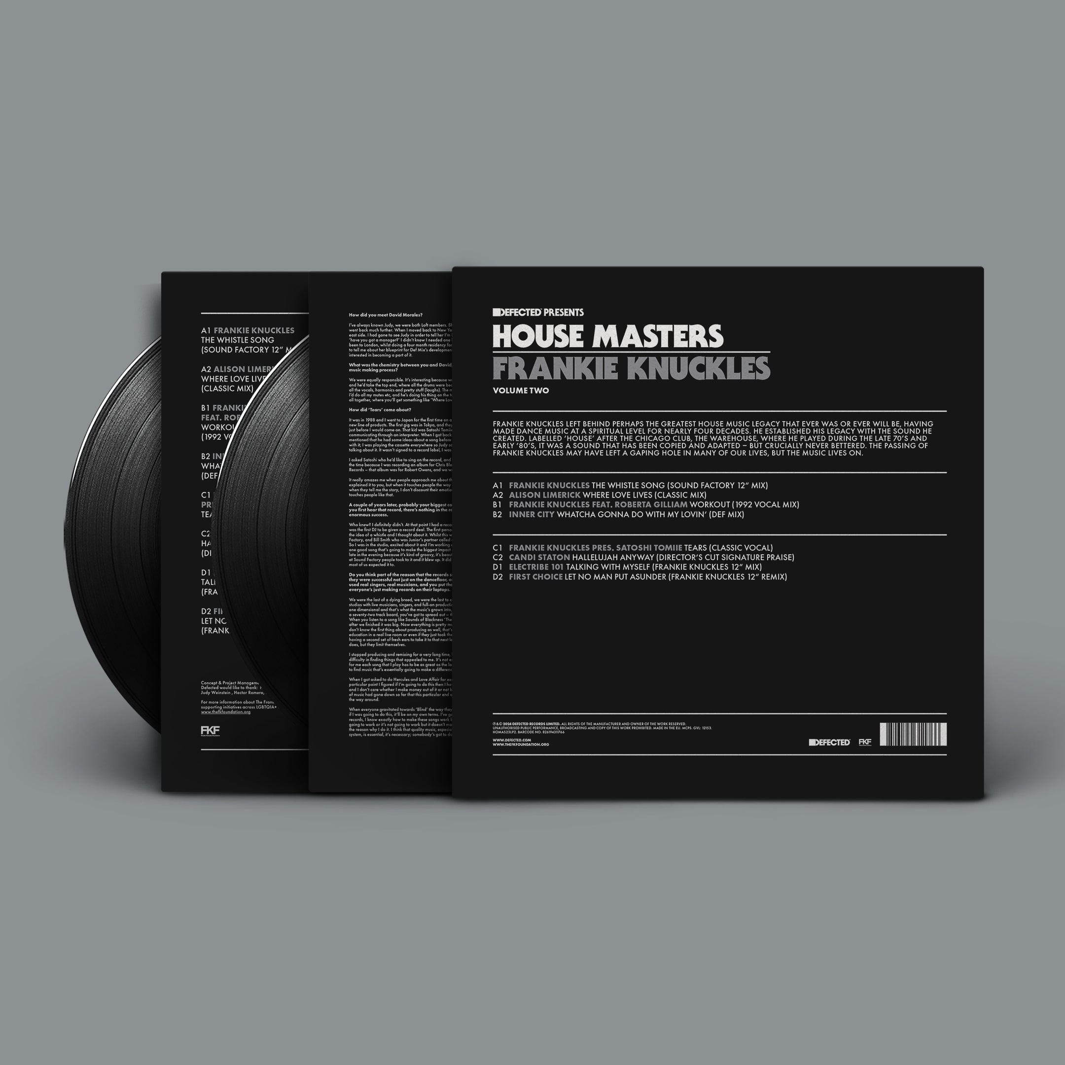 House Masters: Frankie Knuckles Volume Two 2X LP | Defected