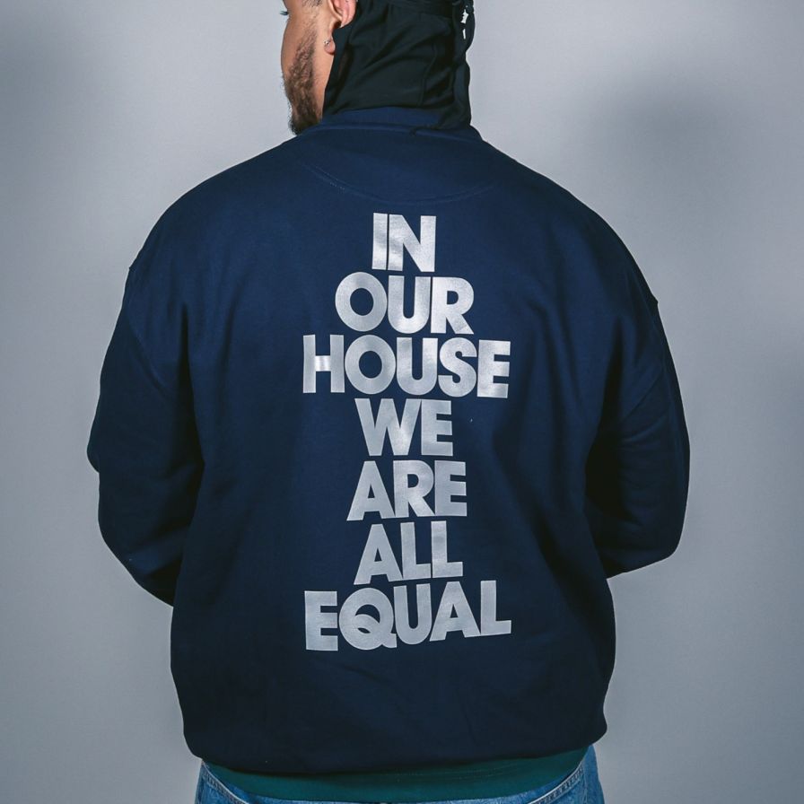 IN OUR HOUSE WE ARE ALL EQUAL REFLECTIVE CREW-D-Store-Defected-Records