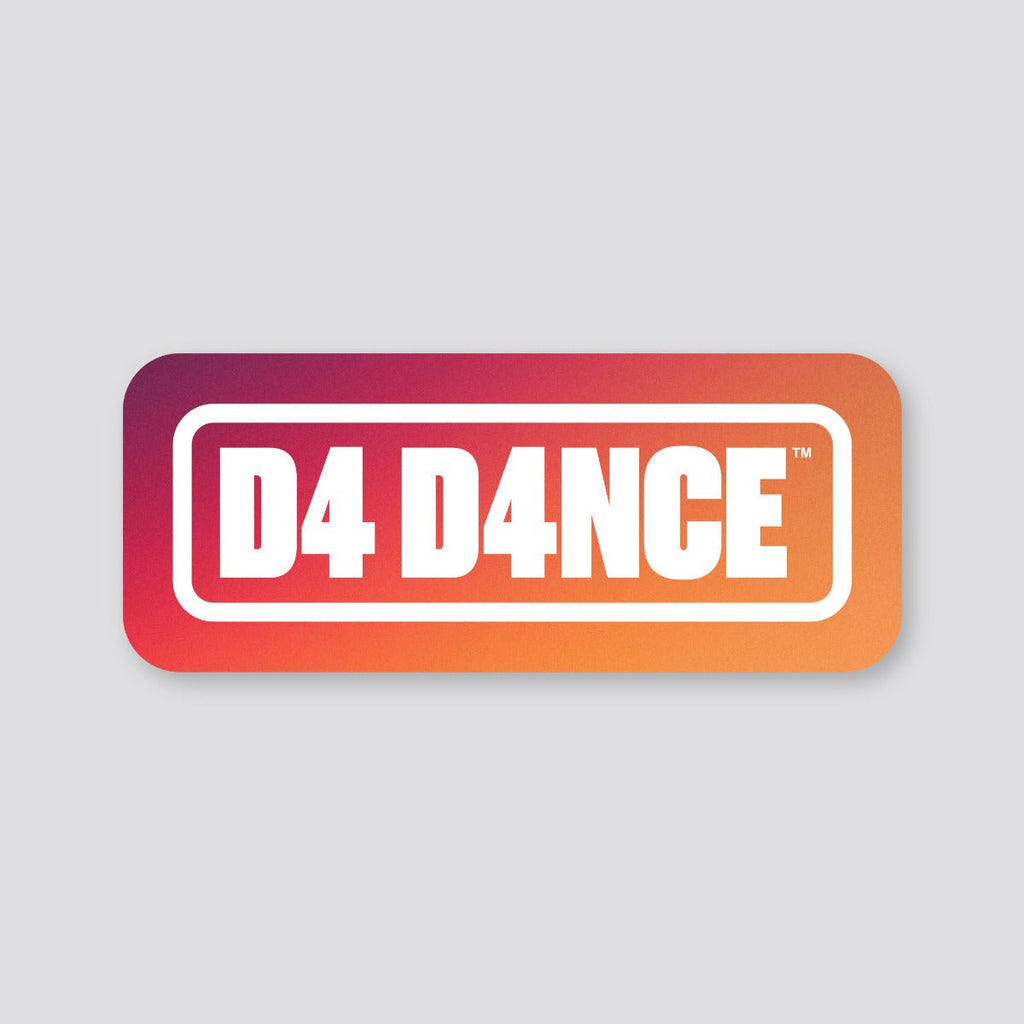 D4 D4NCE Logo Sticker-D-Store-Defected-Records