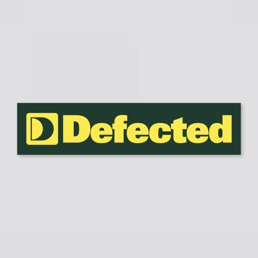 Defected Originals Logo Rectangle Sticker-D-Store-Defected-Records